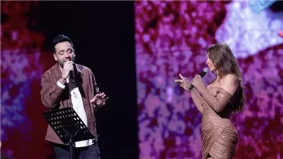 رامي جمال يكشف كواليس الديو مع إليسا خلال حفلها بموسم الرياض (فيديو) 