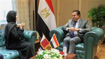 عبد الغفار يبحث مع وزيرة التعاون الدولي بقطر دعم الأشقاء الفلسطينيين في قطاع غزة