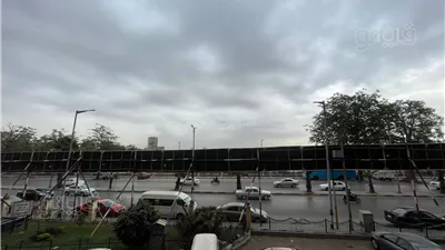 غطاء سحابي في سماء الجيزة (صور)