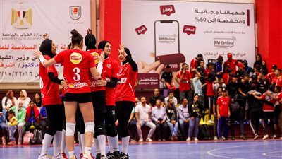 سيدات طائرة الأهلي يفوز على الواي في بطولة الدوري