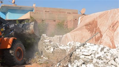 إزالة 136 حالة تعد خلال حملات مكبرة في 5 مراكز بالمنيا