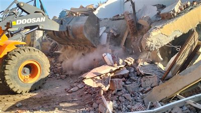 حملات لمنع تعديات المحال على الطريق العام بالطالبية (فيديو)