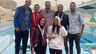 جامعة بنها تفوز بثلاث مراكز فى بطولة السباحة بالزعانف للجامعات
