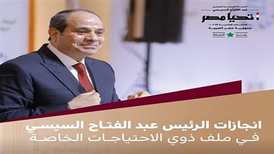حملة السيسي تستعرض إنجازات الرئيس في ملف ذوي الاحتياجات الخاصة (صور)