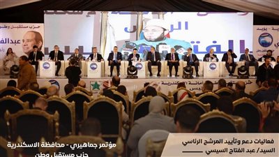 تواصل اللقاءات والمؤتمرات الجماهيرية للمرشح الرئاسي السيسي