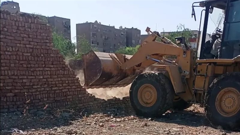 جانب من تنفيذ الإزالة،فيتو