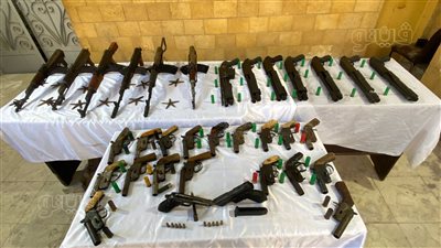 الأمن العام يضبط 46 قطعة سلاح ناري و29 قضية مخدرات في أسيوط وأسوان 