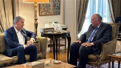 سامح شكري يبحث الأوضاع الإنسانية في غزة مع المفوض العام للأونروا (صور)