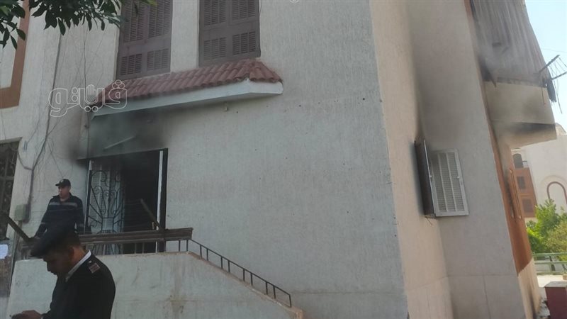 حريق عقار بالتجمع،
