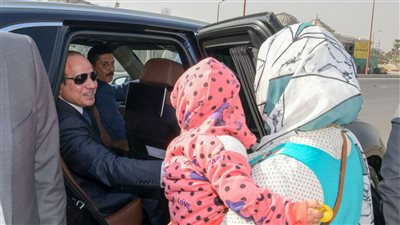 سيدة للرئيس السيسي: منور البلد 