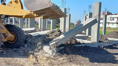 إزالة 41 حالة تعدٍ وبناء مخالف بنطاق 8 مراكز بالبحيرة