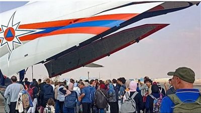  بينهم 55 طفلا، روسيا تجلي 105 مواطنين روس من غزة عبر ثاني رحلة خلال يومين