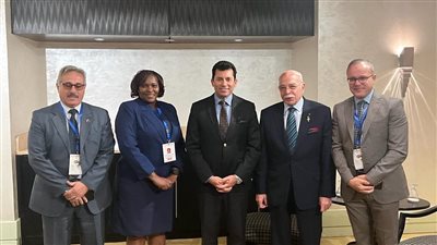 وزير الشباب والرياضة يلتقي أعضاء مجلس الاتحاد الأفريقي للرياضات الجامعية FASU