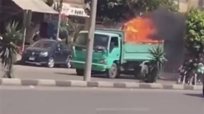 الحماية المدنية تسيطر على حريق سيارة في المنيا