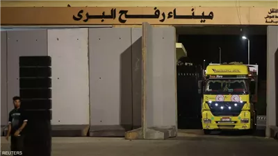 الهلال الأحمر الفلسطيني: استلمنا 196 شاحنة محملة بالمساعدات عبر معبر رفح 