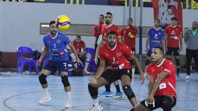 رجال طائرة الأهلي يفوز على الترسانة في الدوري