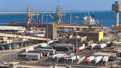 تداول 8 آلاف طن بضائع و412 شاحنة بموانئ البحر الأحمر 
