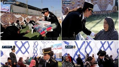 الداخلية توزع مساعدات عينية على المرأة المعيلة (صور)