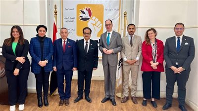  فريد زهران يستقبل سفير النمسا في القاهرة