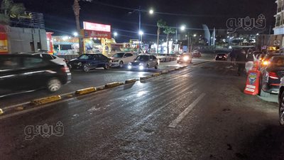 هطول أمطار على شوارع مرسى مطروح 