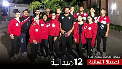 وزير الرياضة يهنئ الكانوي والكياك بحصاد 12 ميدالية في البطولة الأفريقية بنيجيريا