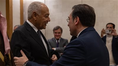 أبو الغيط وأعضاء اللجنة الوزارية المكلفة من القمة العربية الإسلامية يلتقون وزير خارجية إسبانيا