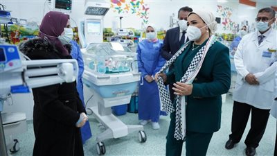  تفاصيل زيارة قرينة السيسي أطفال فلسطين في مستشفى العاصمة الجديدة