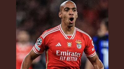 بنفيكا يتقدم 3-0 على إنتر ميلان في الشوط الأول وماريو يحرز هاتريك