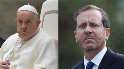 بابا الفاتيكان يوبخ الرئيس الإسرائيلي فى مكالمة لم يعلن عنها، هذا أبرز ما جاء فيها