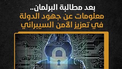 بعد مطالبة البرلمان.. معلومات عن جهود الدولة في تعزيز الأمن السيبراني (إنفوجراف)