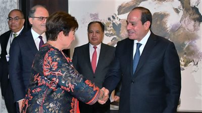 السيسي في دبي، الرئيس يشارك في الشق الرئاسي لمؤتمر المناخ كوب 28.. ويستهل نشاطه بلقاء المدير التنفيذي لصندوق النقد الدولي