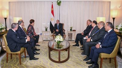  تفاصيل لقاء الرئيس السيسي والمدير التنفيذي لصندوق النقد الدولي (فيديو)