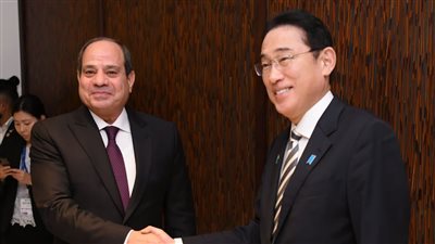 قمة مصرية يابانية بدبي، السيسي وفوميو كيشيدا يبحثان مستجدات الأوضاع في غزة والضفة الغربية