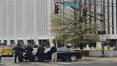 متظاهر يضرم النار في نفسه أمام القنصلية الإسرائيلية في أتلانتا