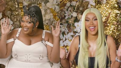 بسبب وزنها، ليزو تقلب عربة جولف كاردي بي (فيديو)