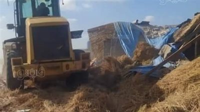 تنفيذ قرارات إزالة لمبان مخالفة على أراض زراعية في بورسعيد (صور) 