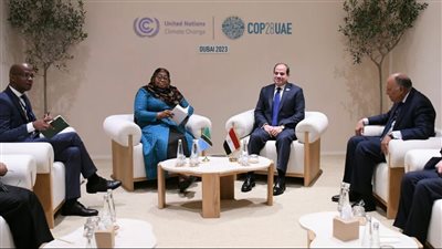 قمة مصرية تنزانية بدبي، السيسي يتابع مراحل تنفيذ سد جوليوس نيريري