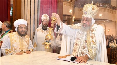 البابا تواضروس يدشن كنيسة العذراء وبولس الرسول بالإسكندرية