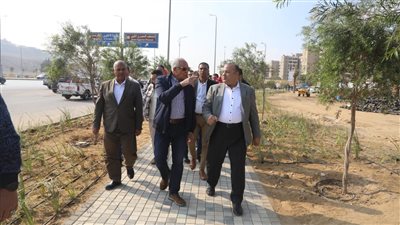 محافظ الجيزة يتفقد أعمال التطوير بالمناطق المحيطة بالمتحف المصري الكبير (صور) 