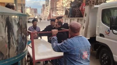 رفع 402 حالة إشغال طريق بـ 3 مراكز في البحيرة 