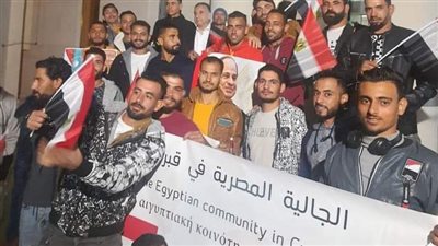 المصريون في قبرص يحتفلون بالتصويت في انتخابات الرئاسة