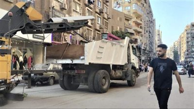 حملات لرفع تعديات الباعة الجائلين بالجيزة