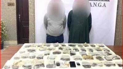 القبض على شخصين بحوزتهما 50 كيلو حشيش ثمنها 4 ملايين جنيه بالشرقية