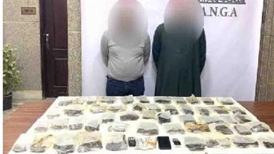 حبس اثنين من العناصر الإجرامية بحوزتهما كميات من الحشيش بـ 4 ملايين جنيه 