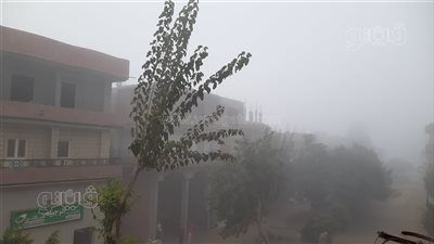 شبورة مائية تغطي الطرق الرئيسية في الغربية 