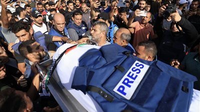 استشهاد أكبر عدد من الصحفيين خلال نزاع واحد منذ أكثر من 30 عاما في غزة