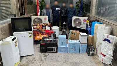 ضبط لصوص الشقق فى التجمع الأول، والمسروقات أجهزة إلكترونية وكهربائية