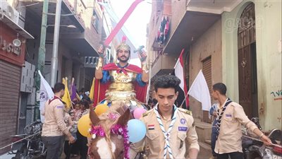 بالسيوف والخيول، أقباط المنيا يحيون ذكرى استشهاد القديس مرقوريوس أبو سيفين (صور)