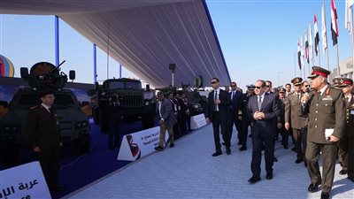 السيسي يفتتح المعرض الدولي الثالث للصناعات الدفاعية والعسكرية 