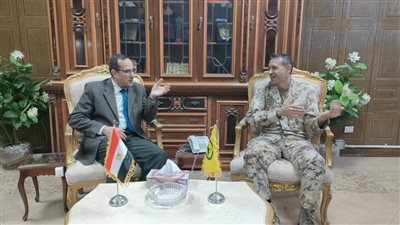 محافظ شمال سيناء يلتقي الملحق العسكري الإيطالي